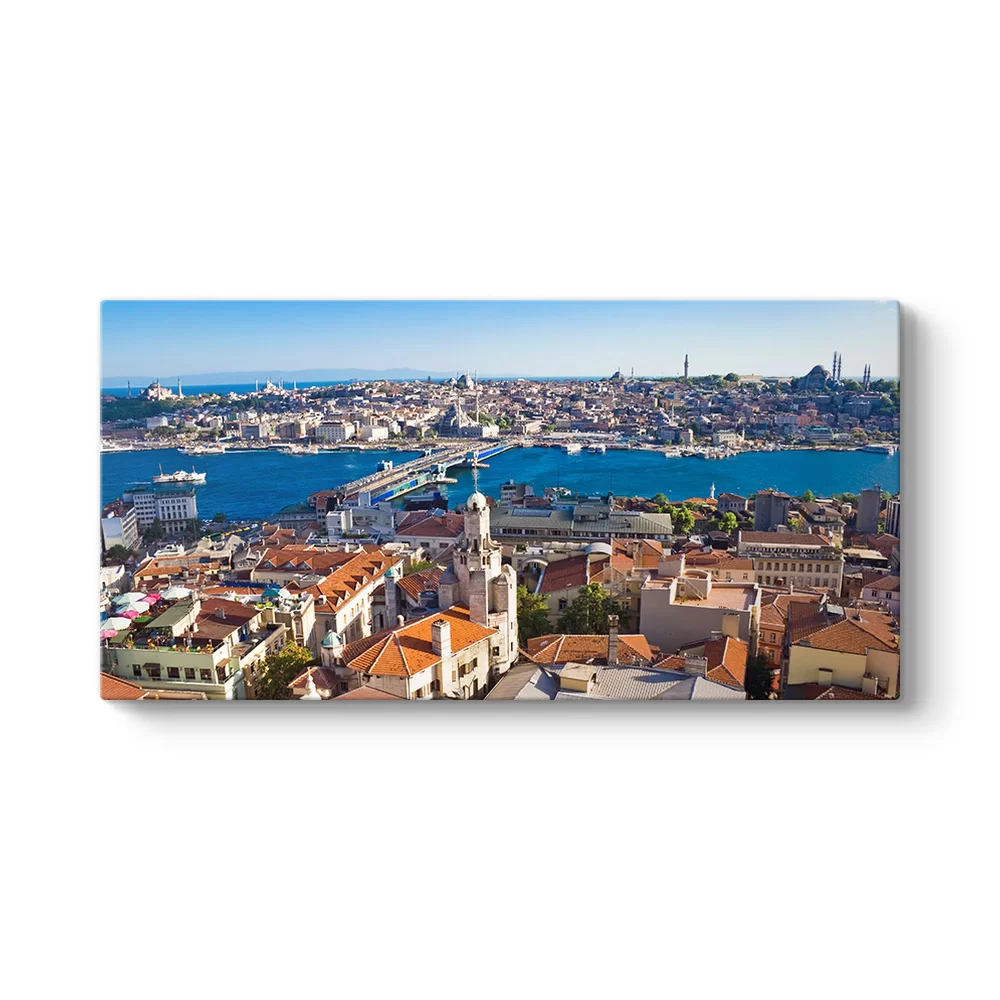 İstanbul Galata Köprü Manzara Tablosu - Model 5